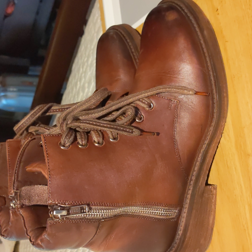 Vintage Foundry Leather Combat Boots - Picture 3 of 7